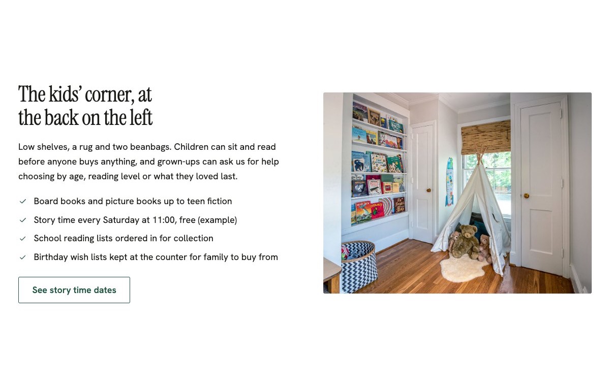 Kids’ corner