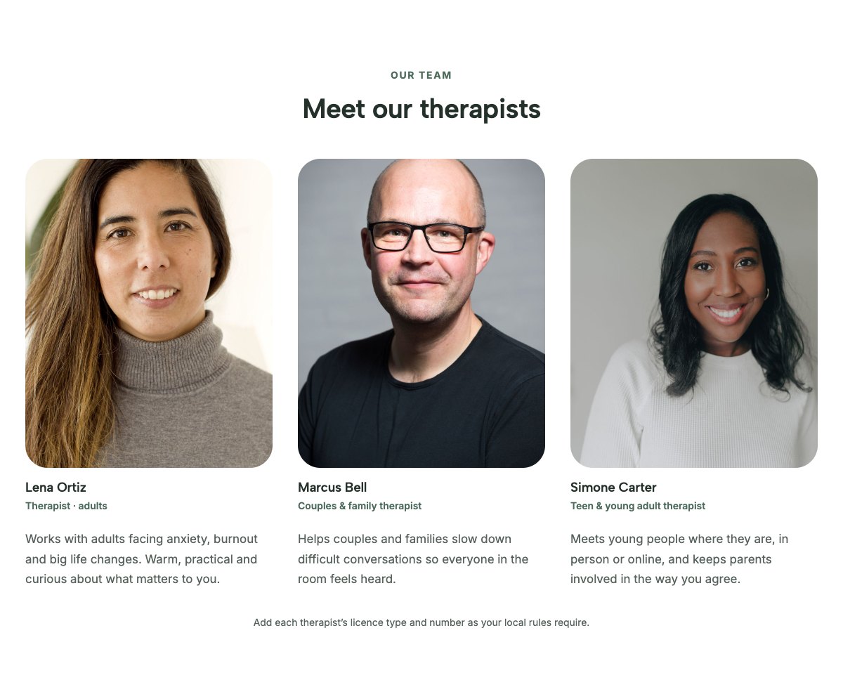 Your therapists