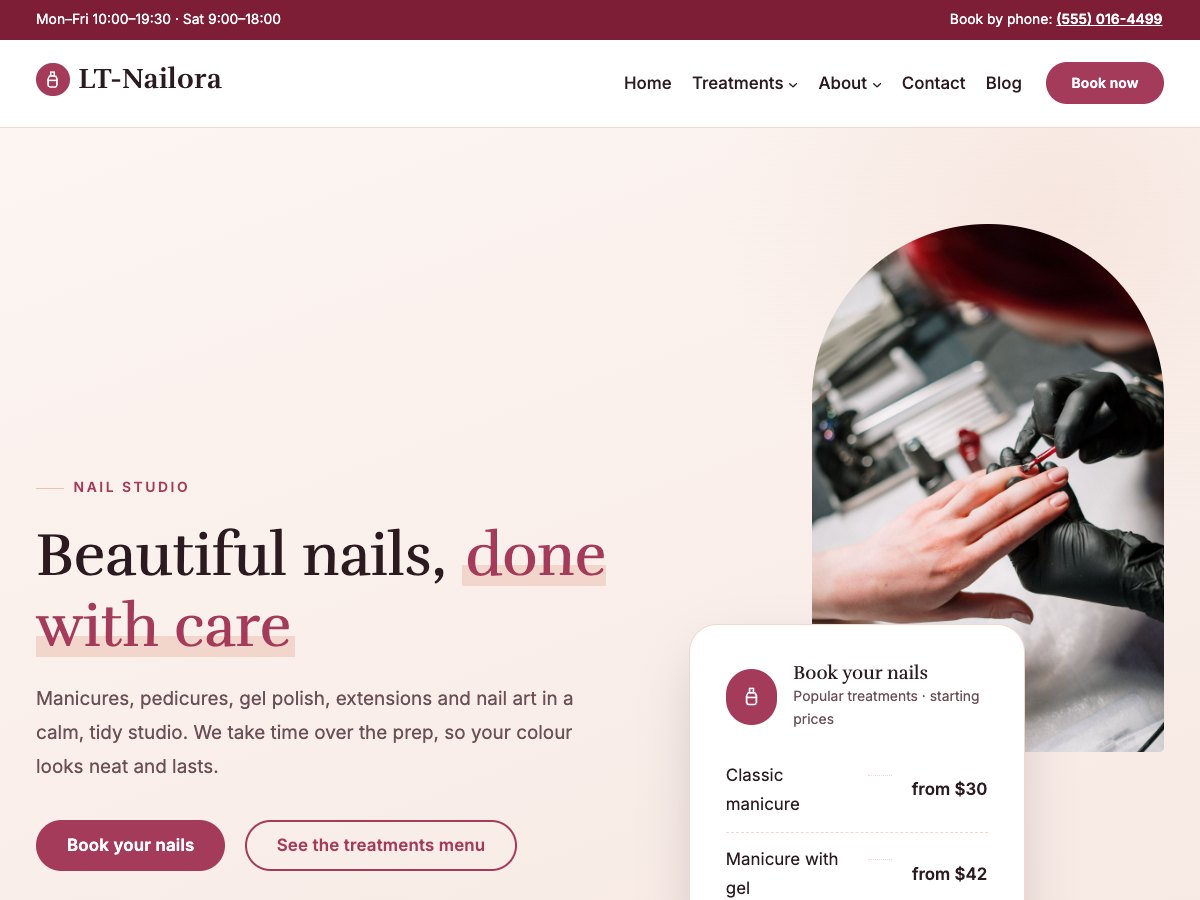 LT Nailora homepage