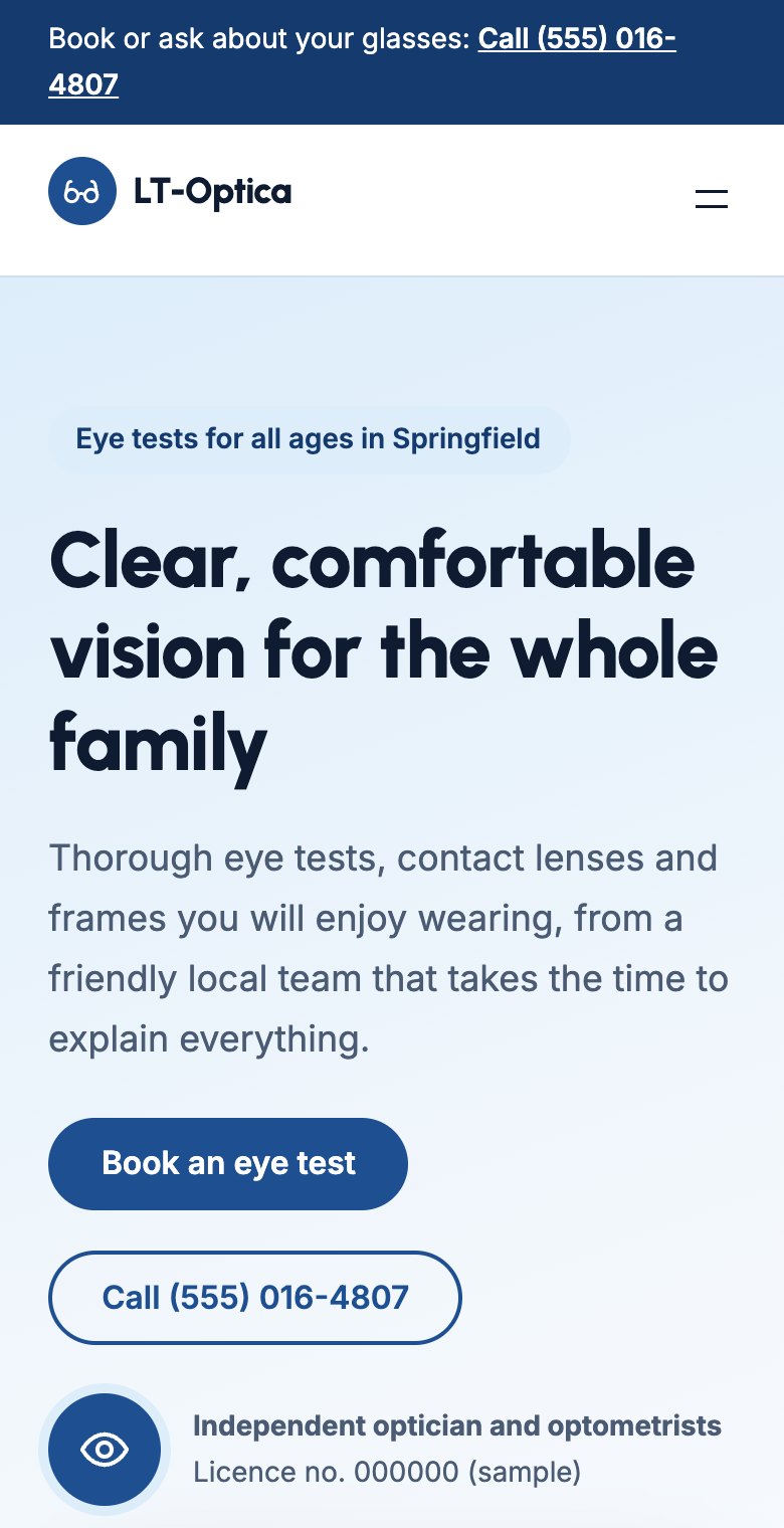 LT Optica on a phone