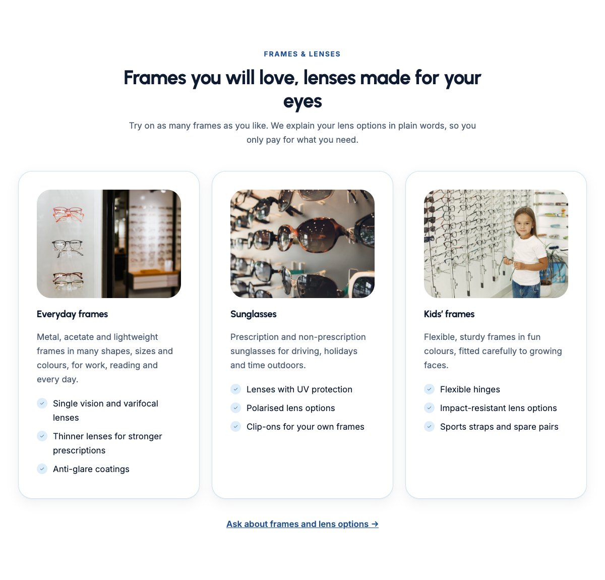 Frames & lenses