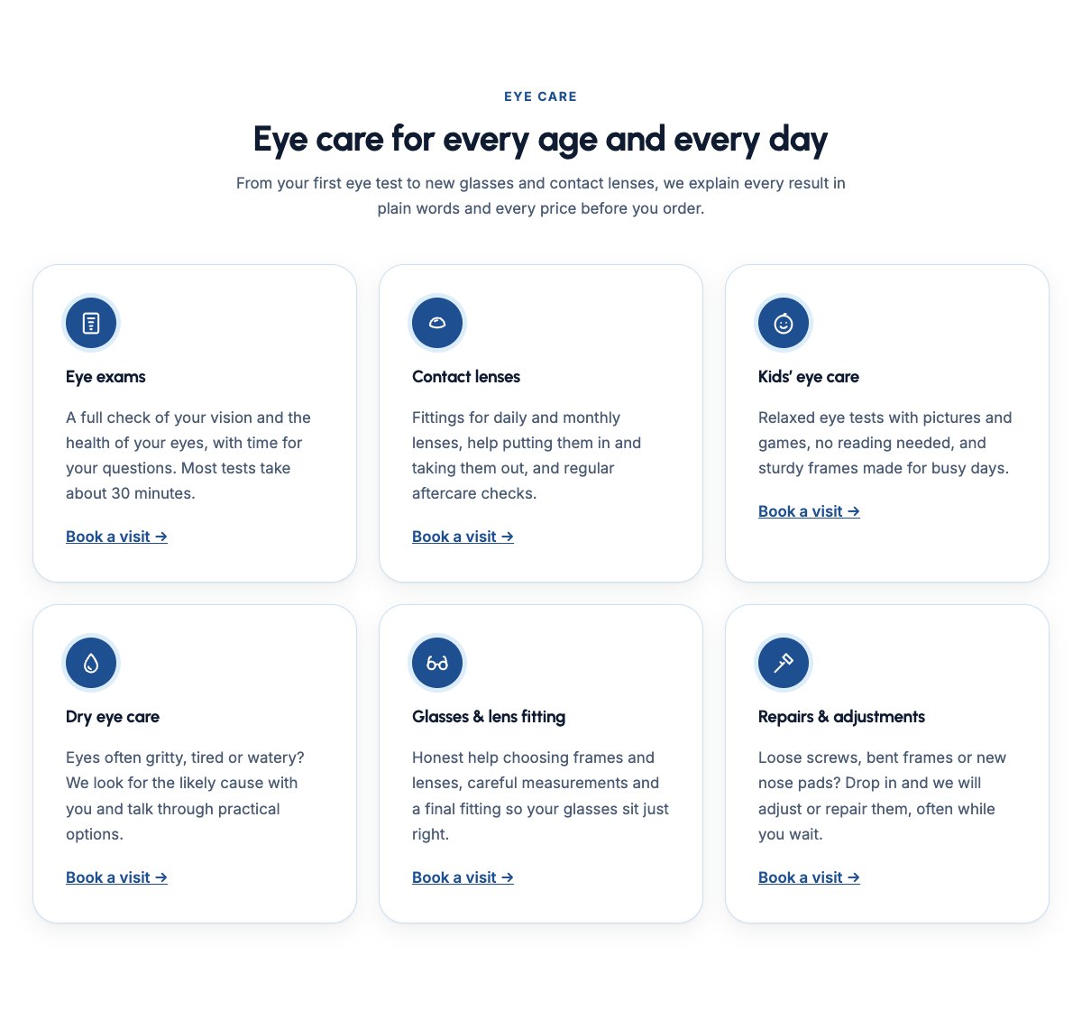 Eye care services