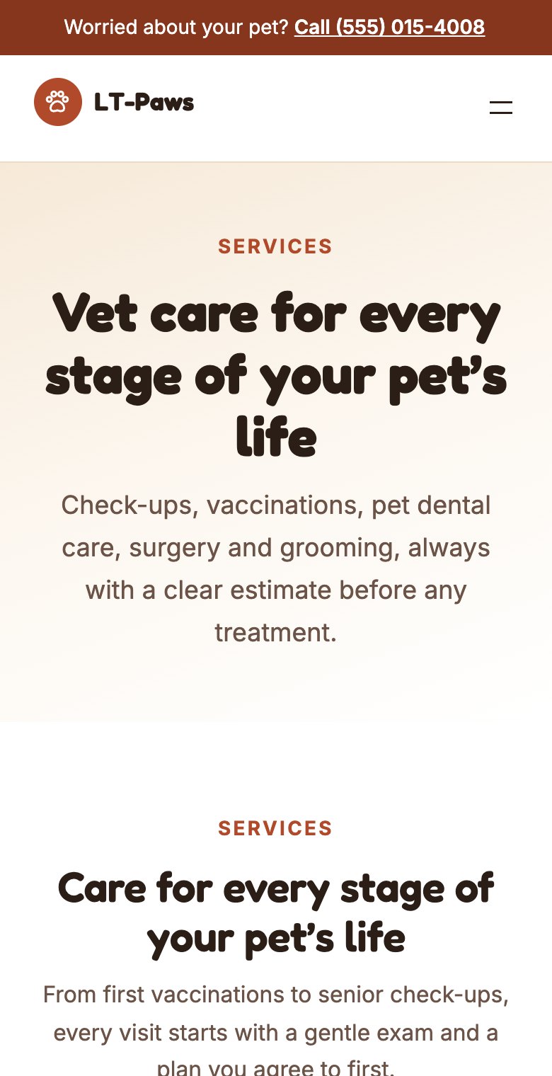 LT Paws mobile treatments