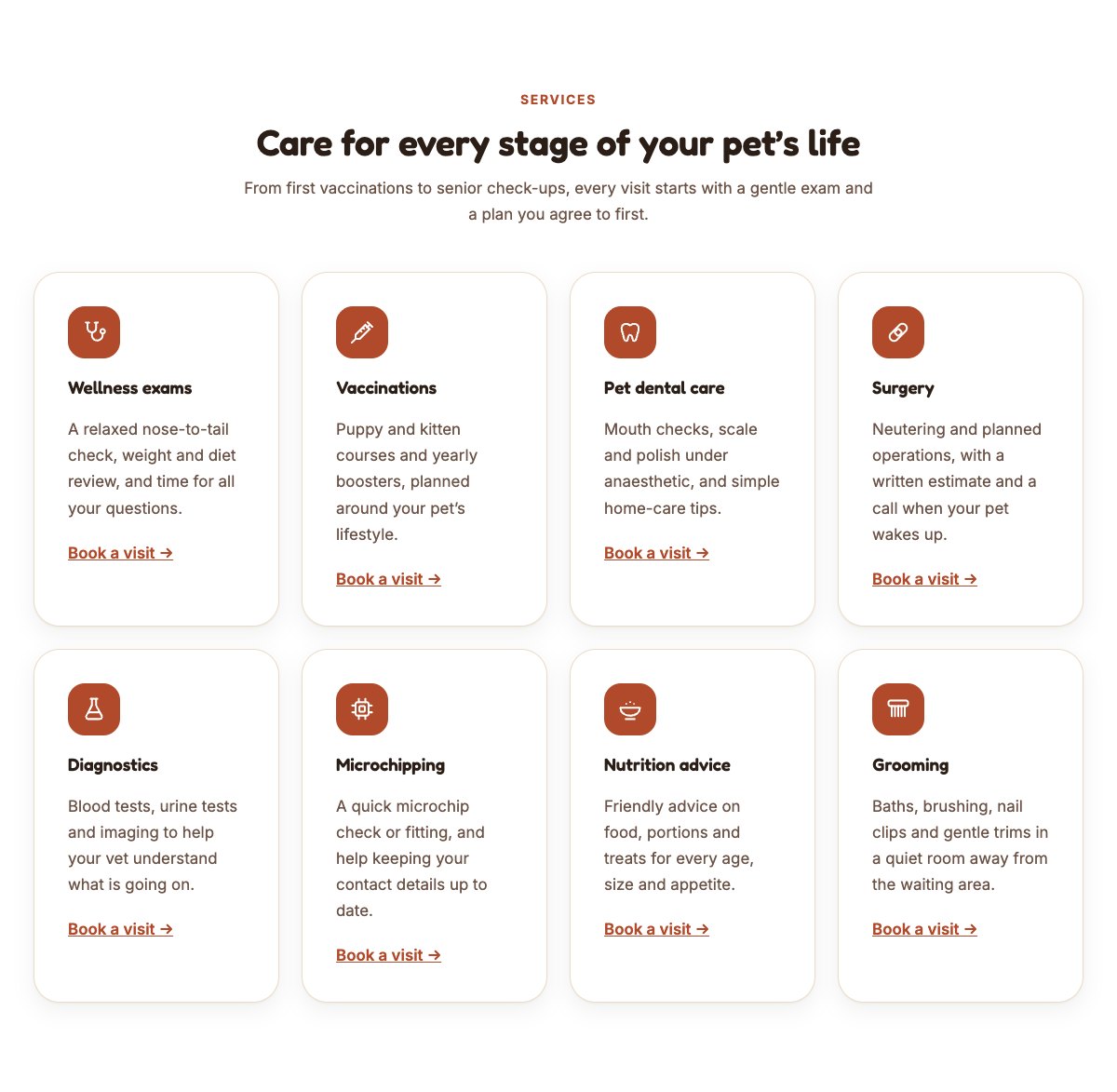 Services grid