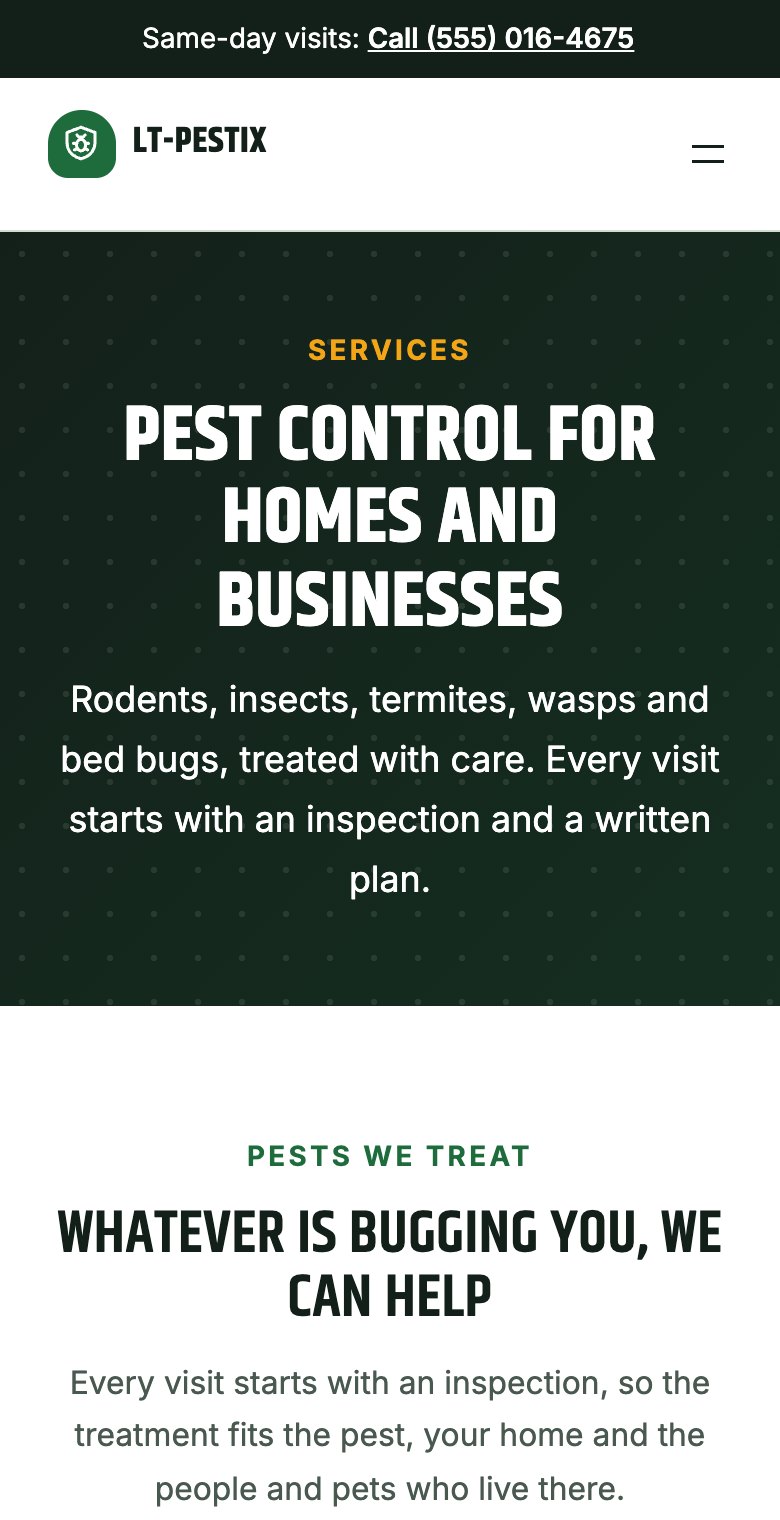 LT Pestix mobile treatments