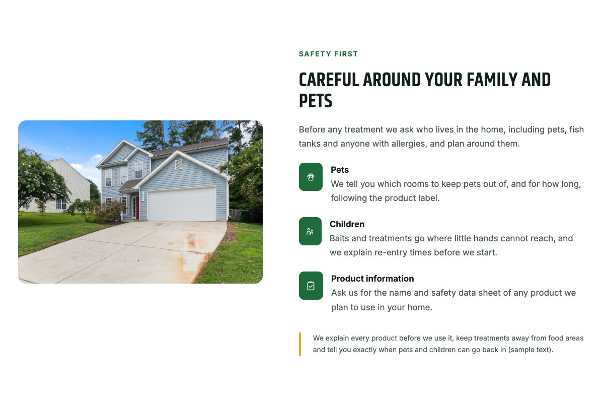 Safety for pets and children