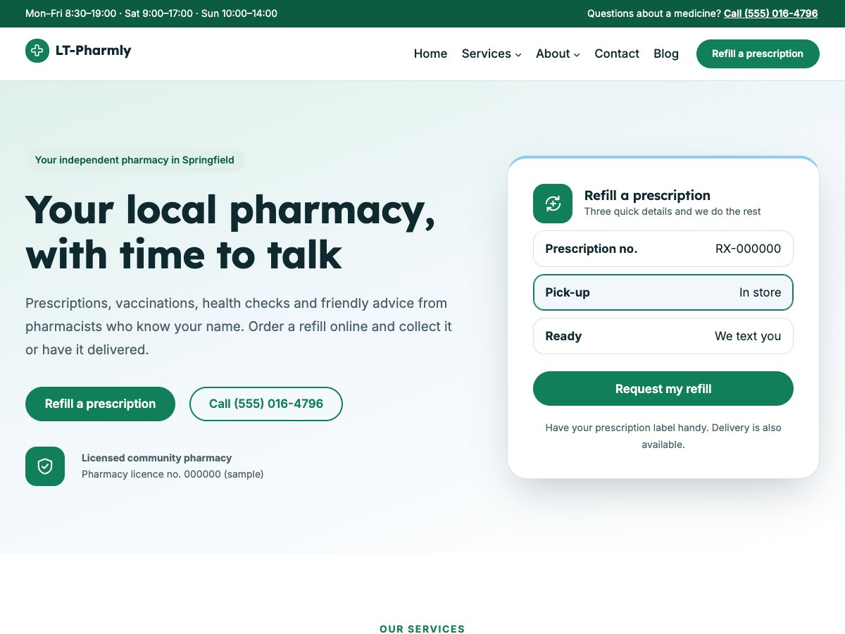 LT Pharmly homepage