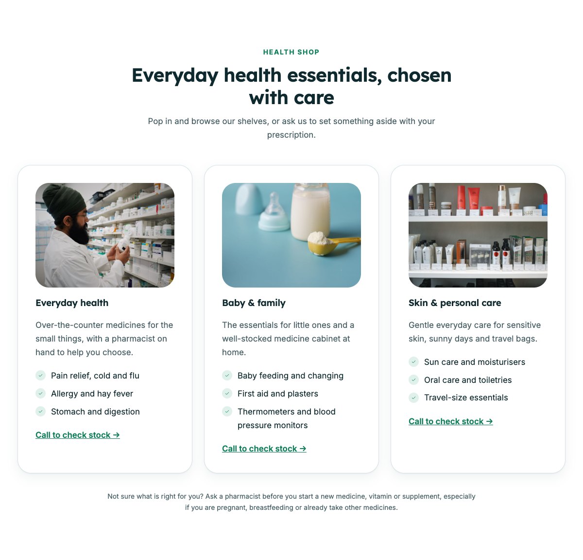 Health shop