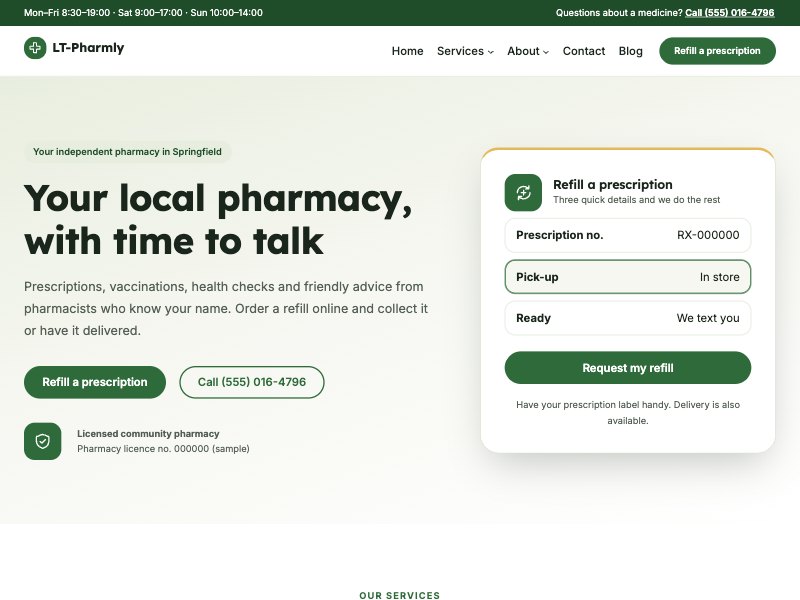 LT Pharmly – Apothecary colour style