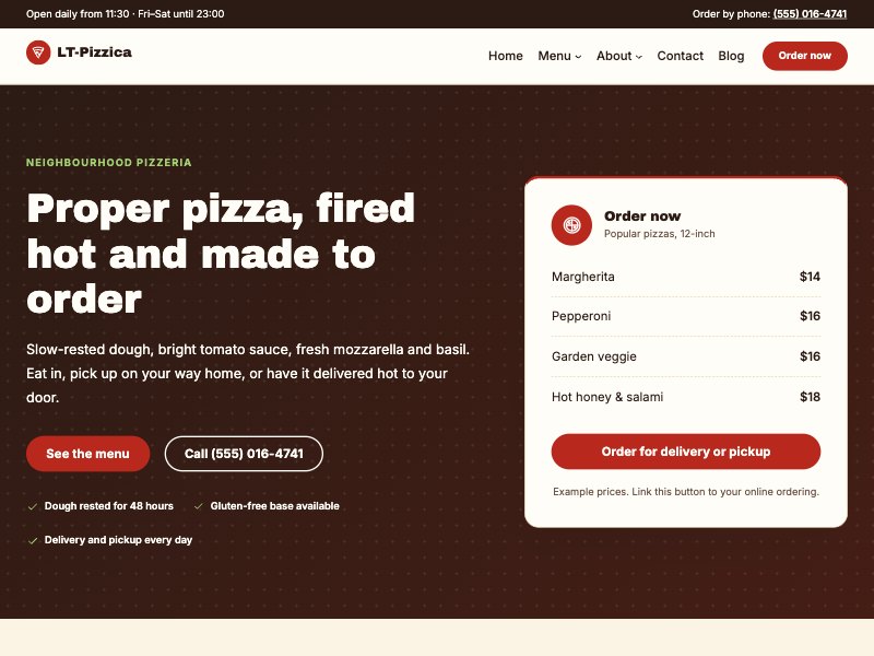 LT Pizzica – Default colour style