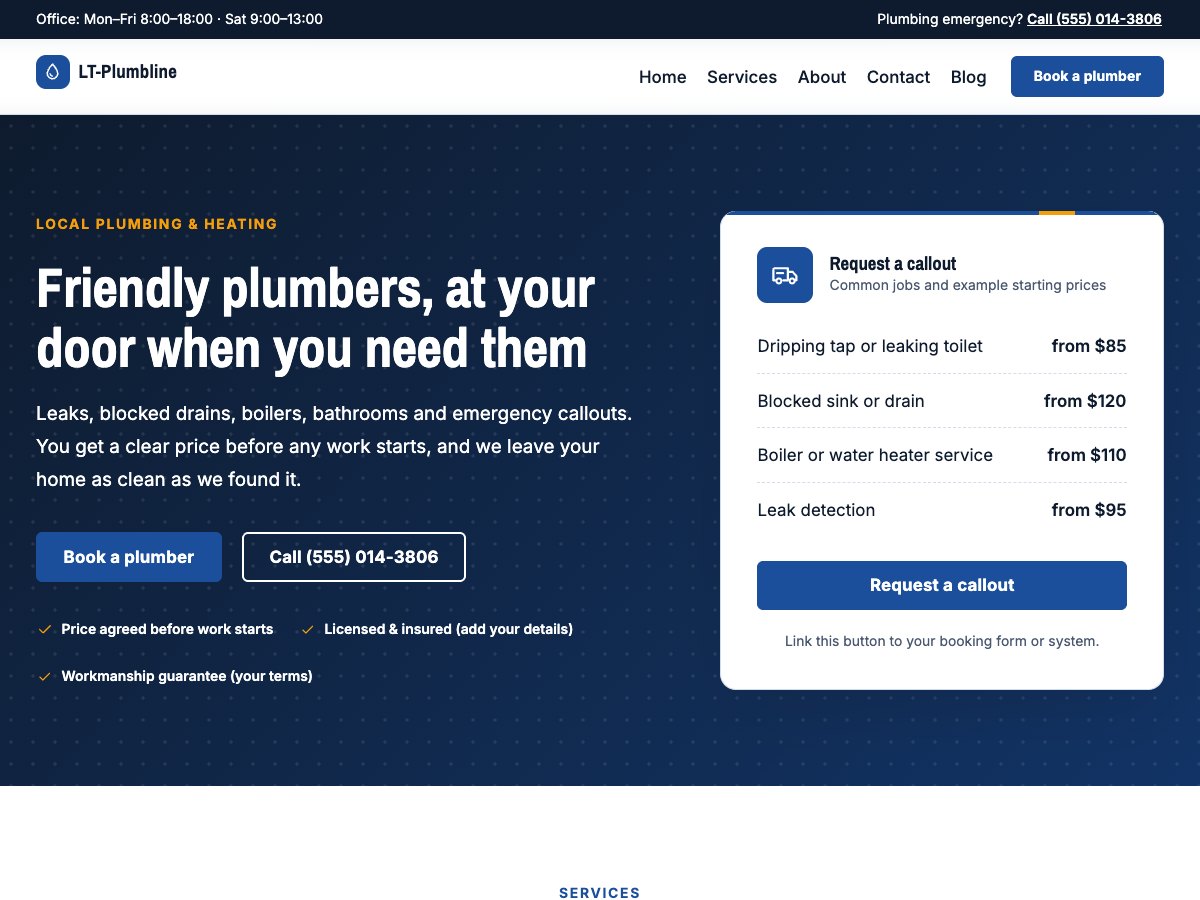 LT Plumbline homepage