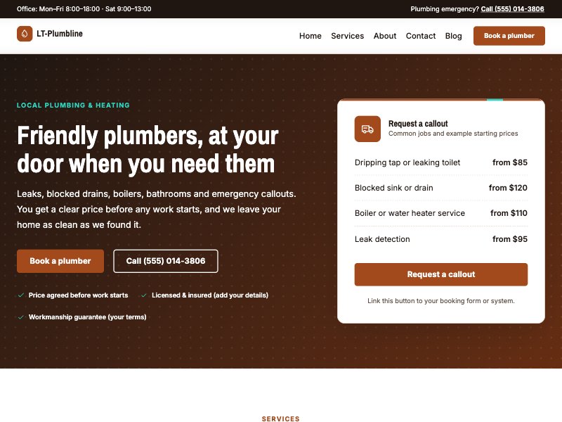 LT Plumbline – Copper colour style