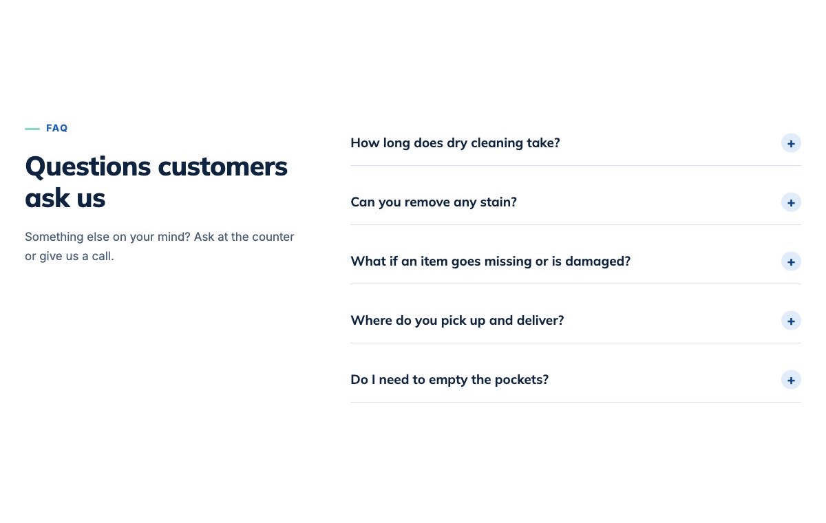 Laundry FAQ