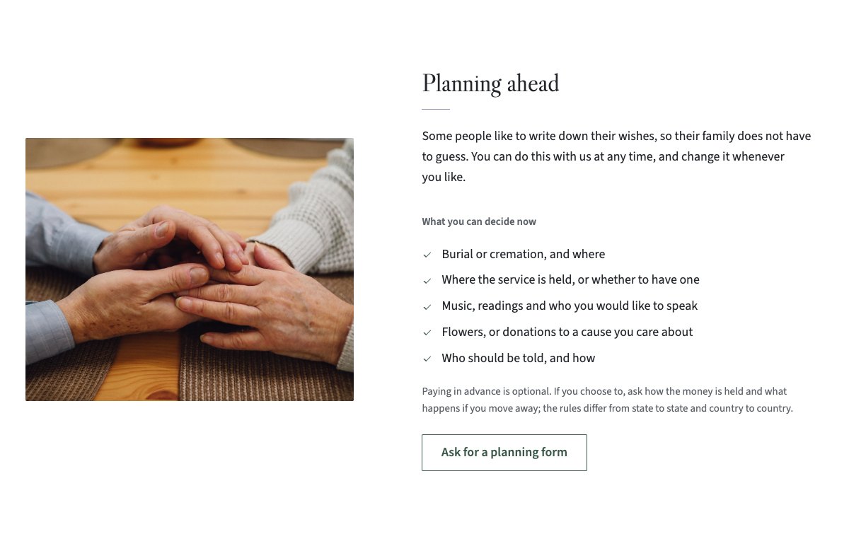 Planning ahead