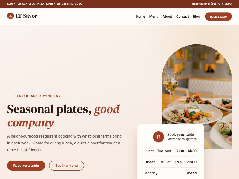 LT Savor – Terracotta colour style