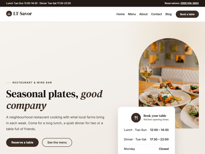 LT Savor – Truffle colour style