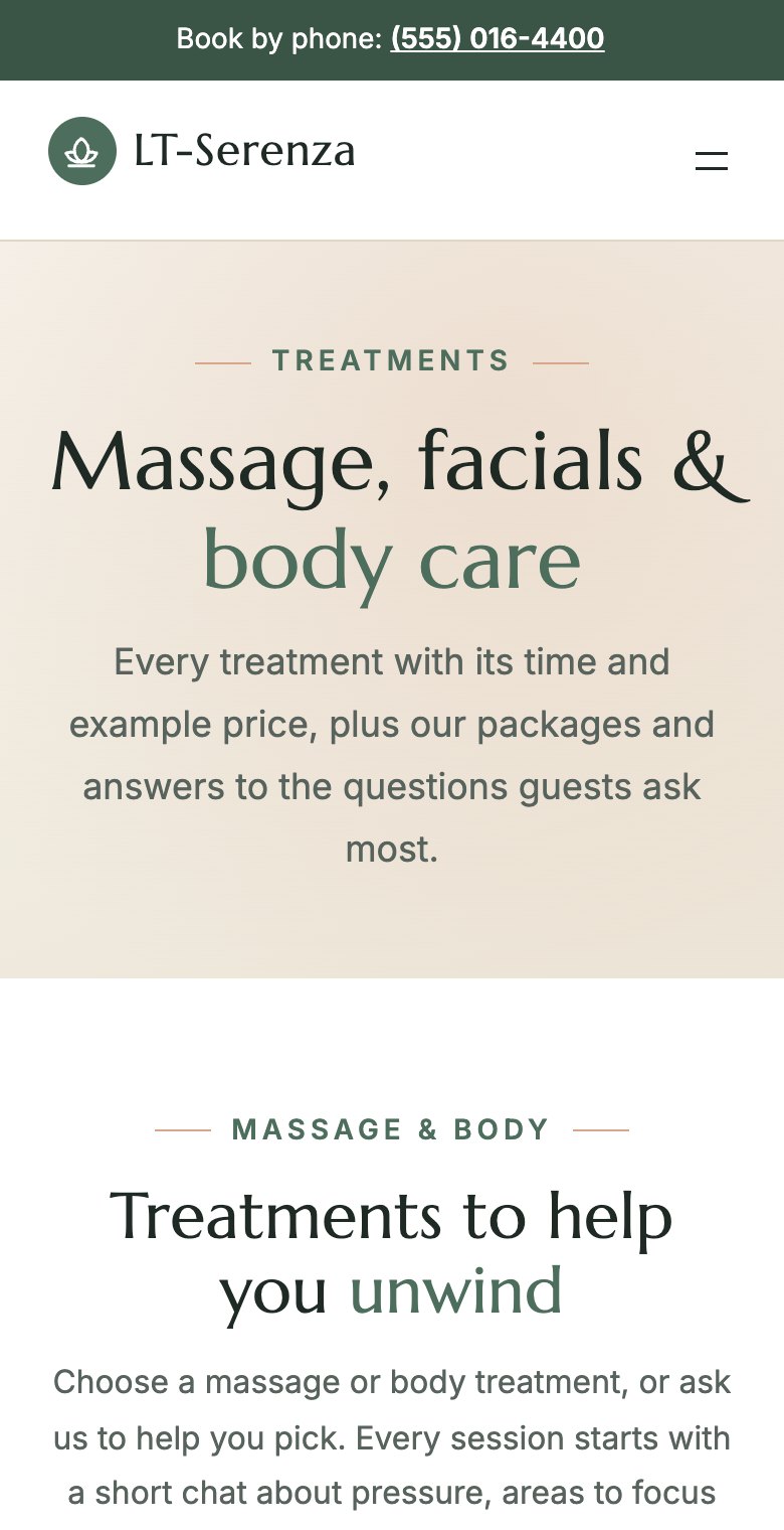 LT Serenza mobile treatments