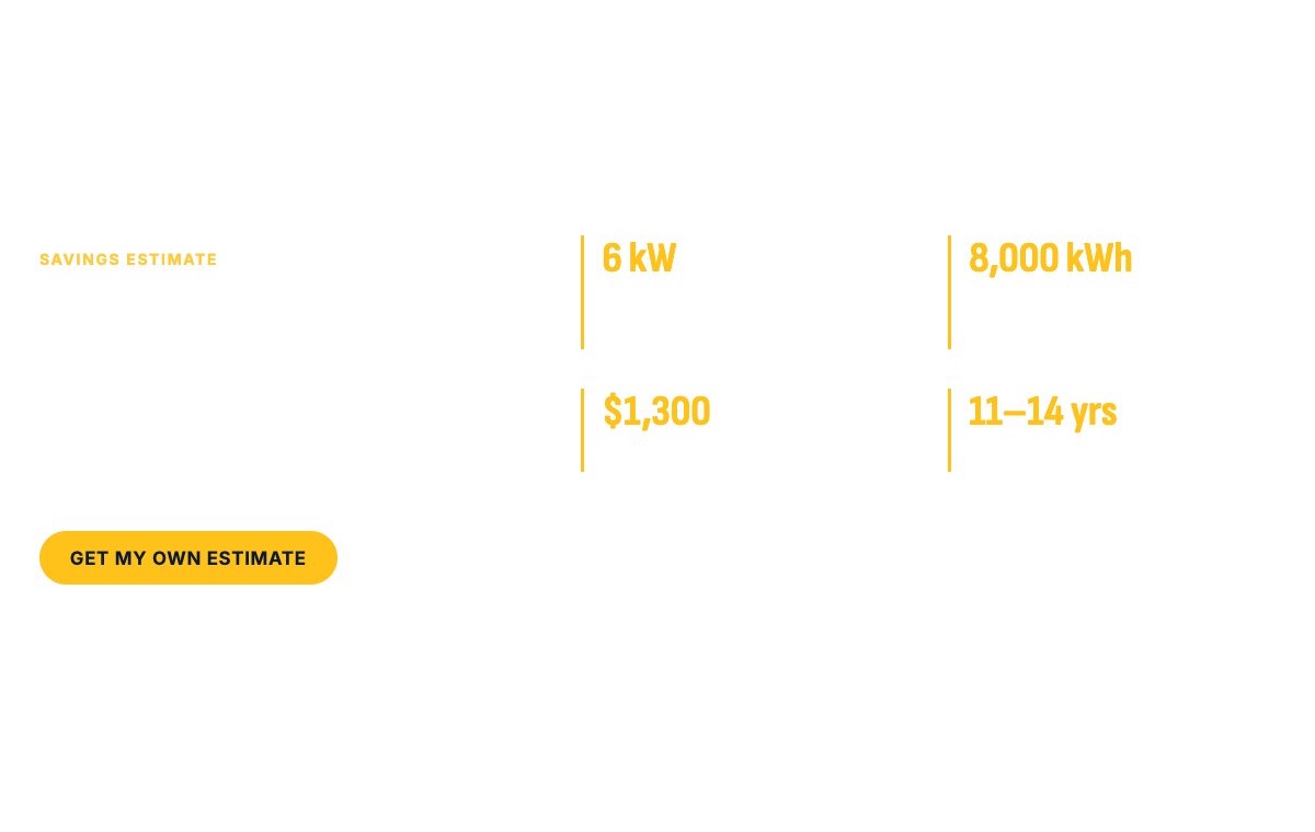 Savings estimate