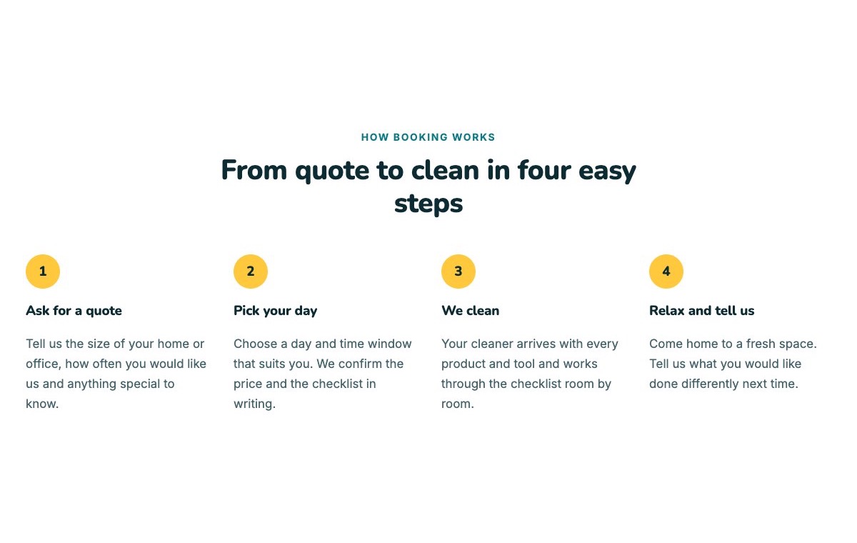 How booking works