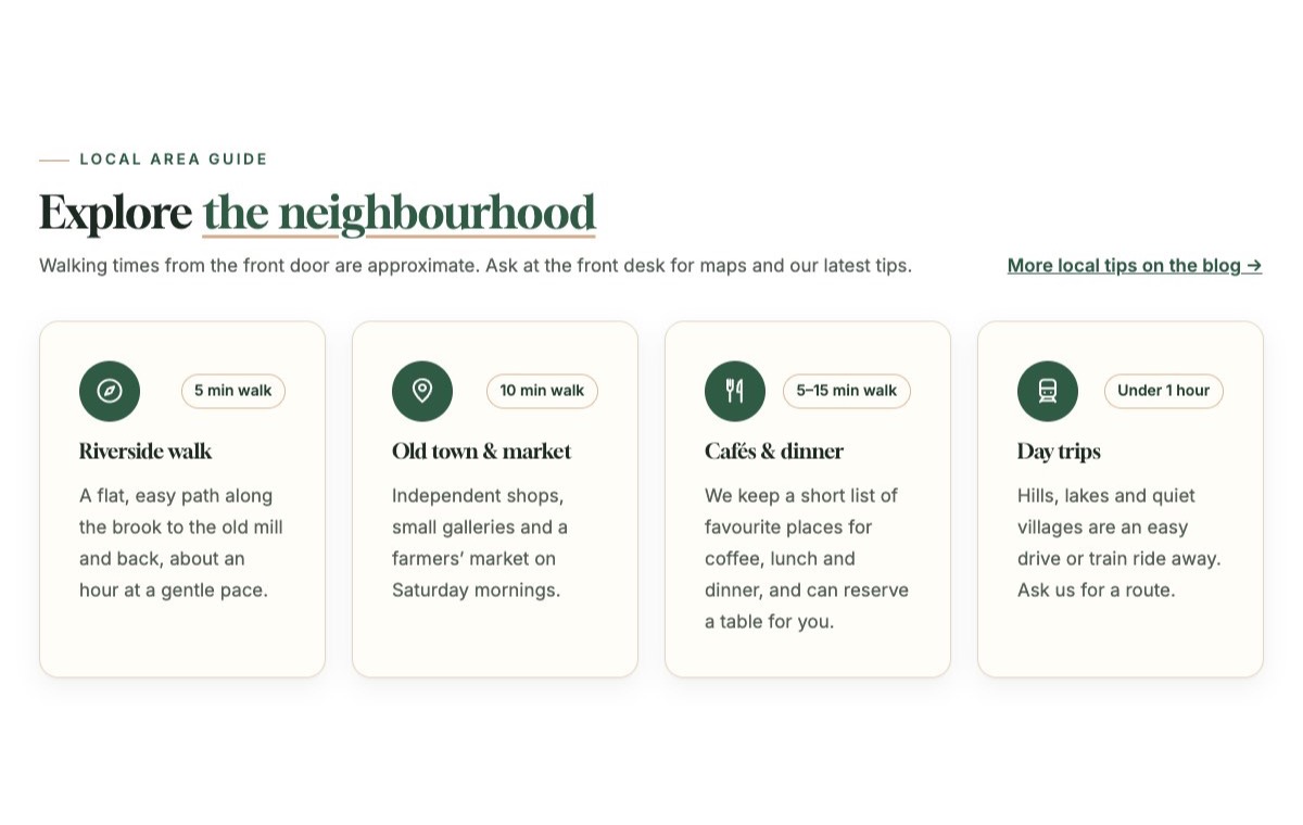 Local area guide