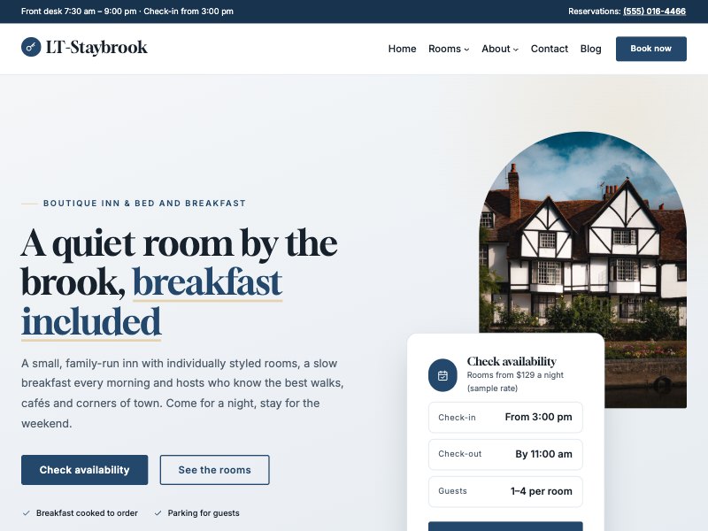 LT Staybrook – Harbour colour style