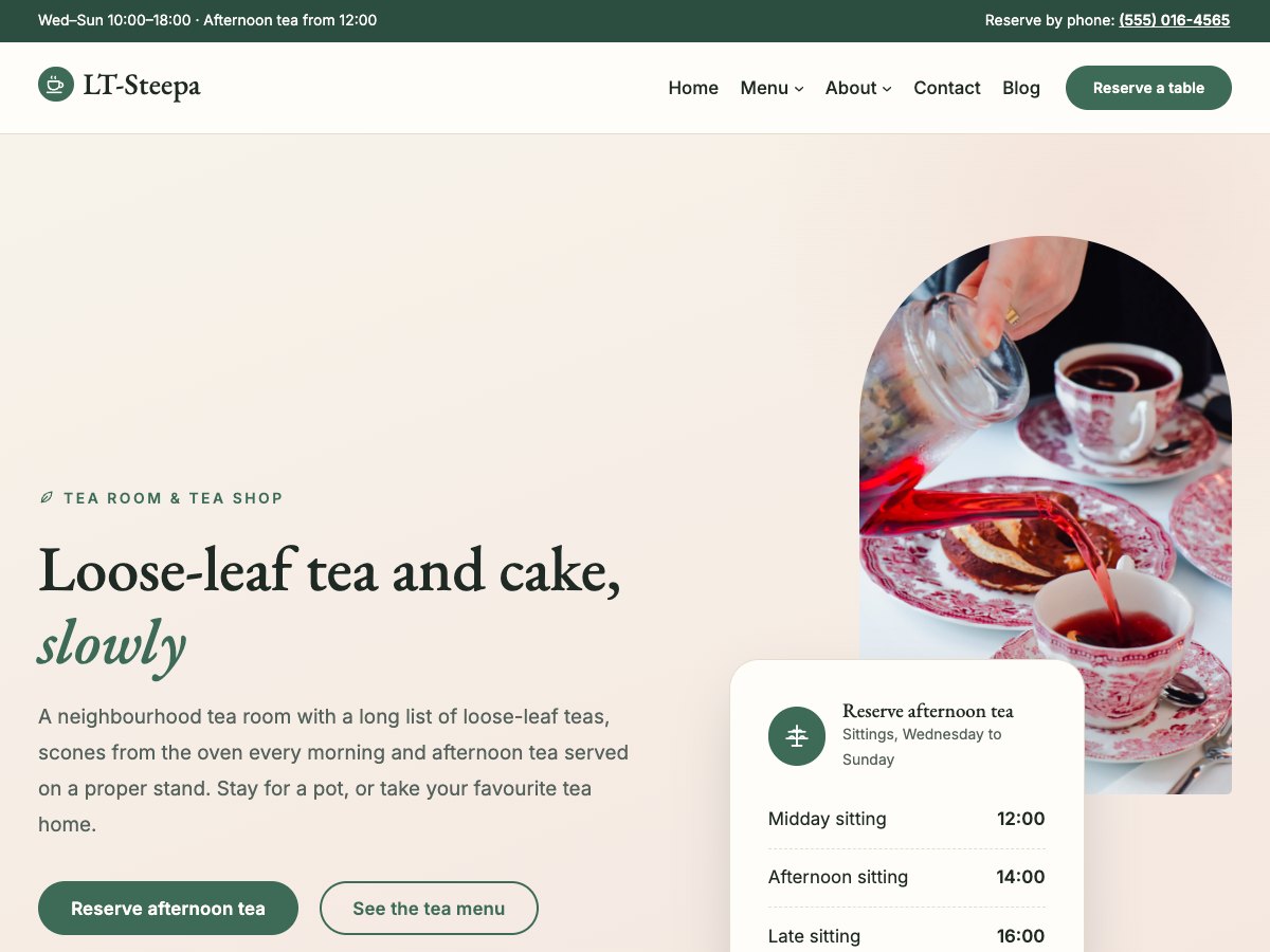 LT Steepa homepage