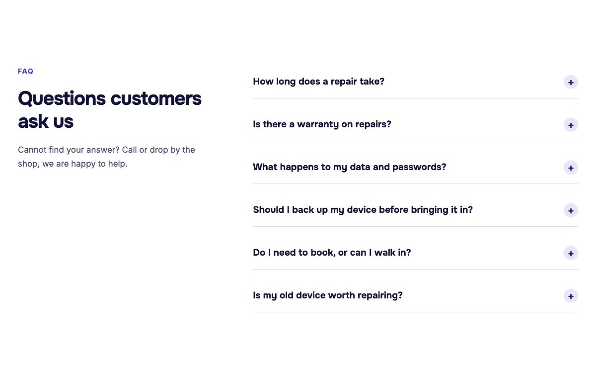 Repair FAQ