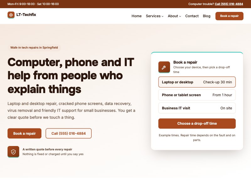LT Techfix – Copper colour style