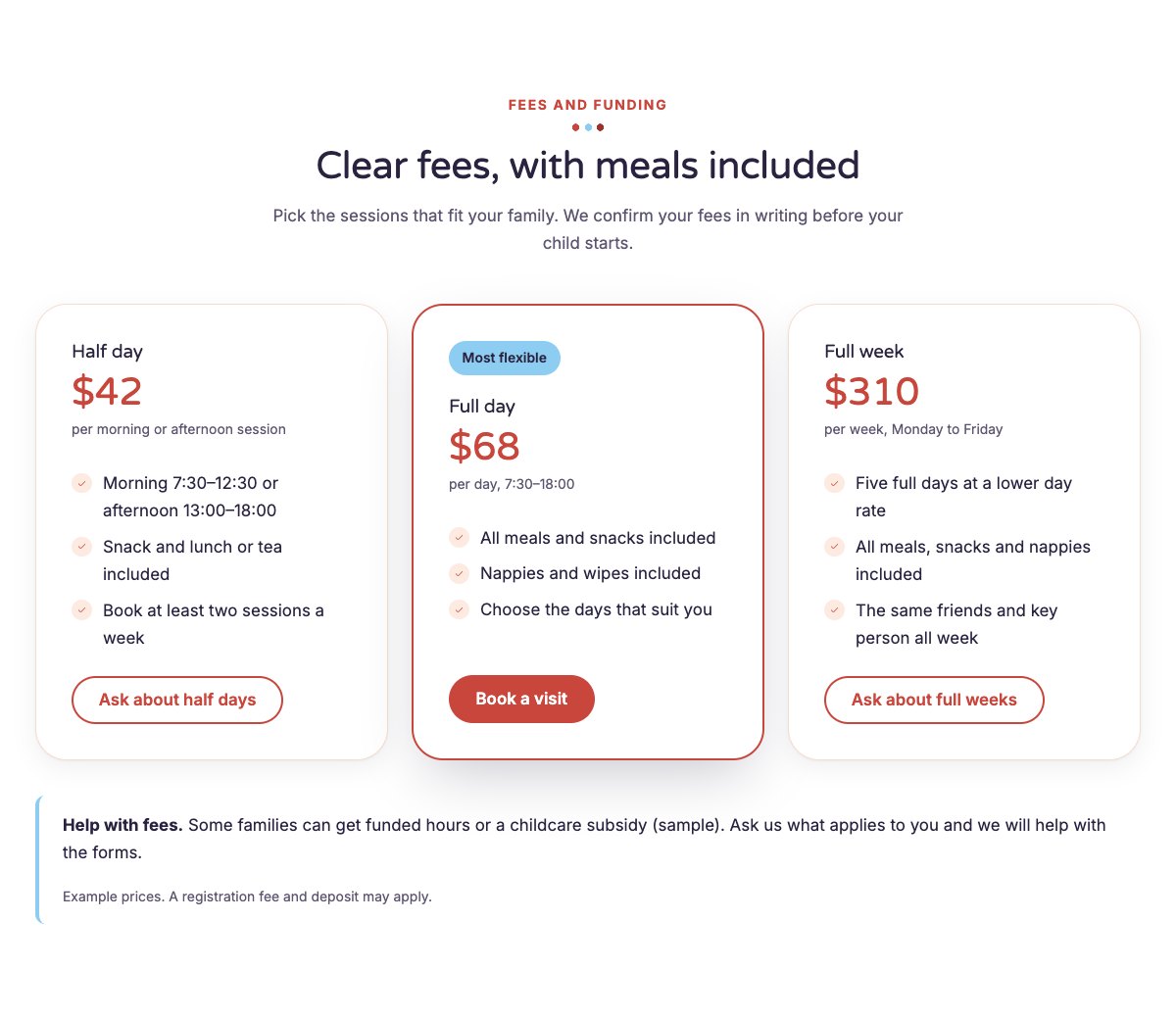 Fees and funding
