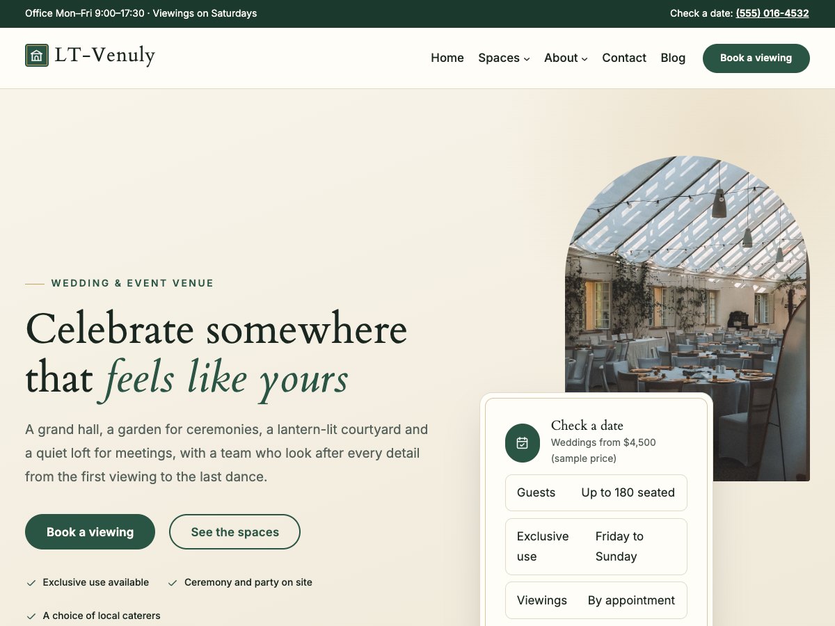 LT Venuly homepage