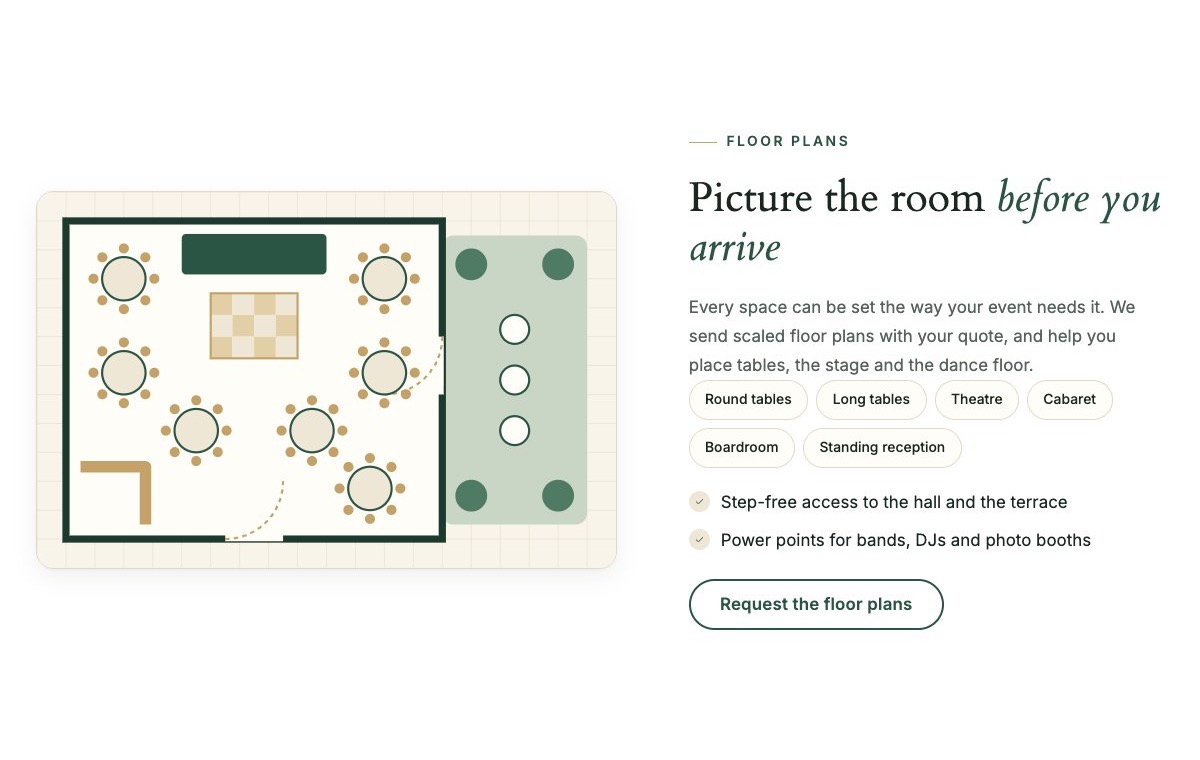Floor plan teaser