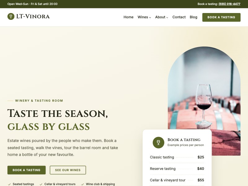 LT Vinora – Chardonnay colour style