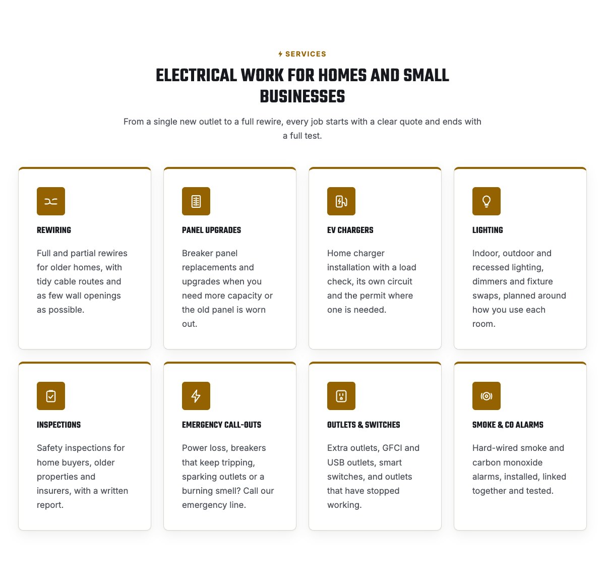 Services grid