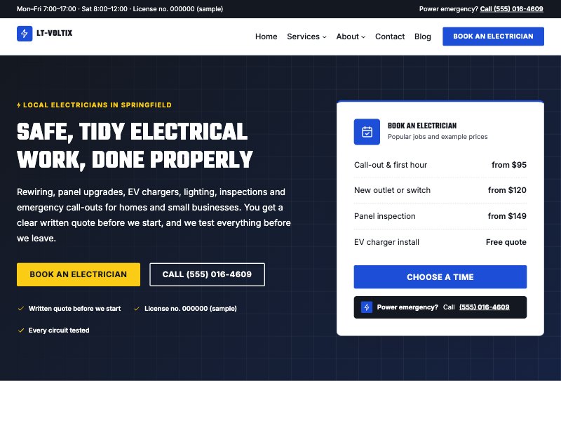 LT Voltix – Circuit Blue colour style