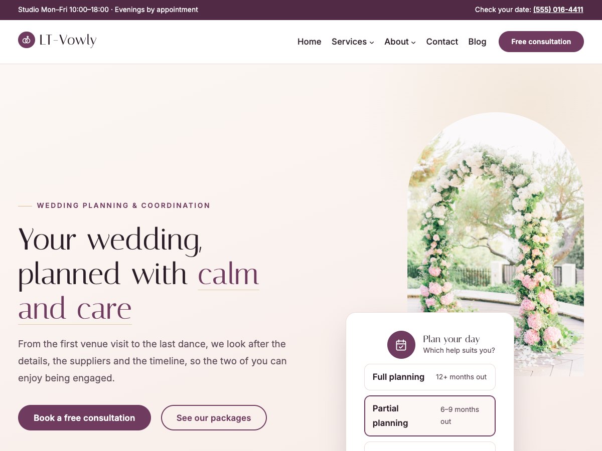 LT Vowly homepage