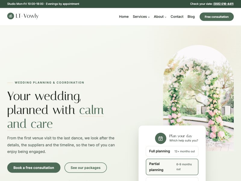 LT Vowly – Sage Garden colour style