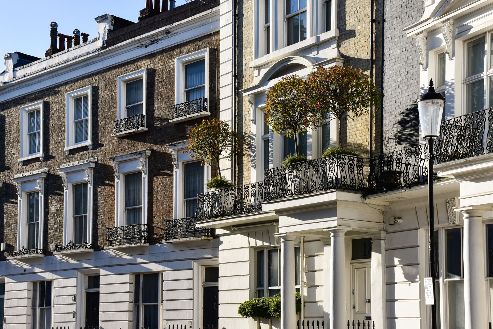 Period townhouse with bay window