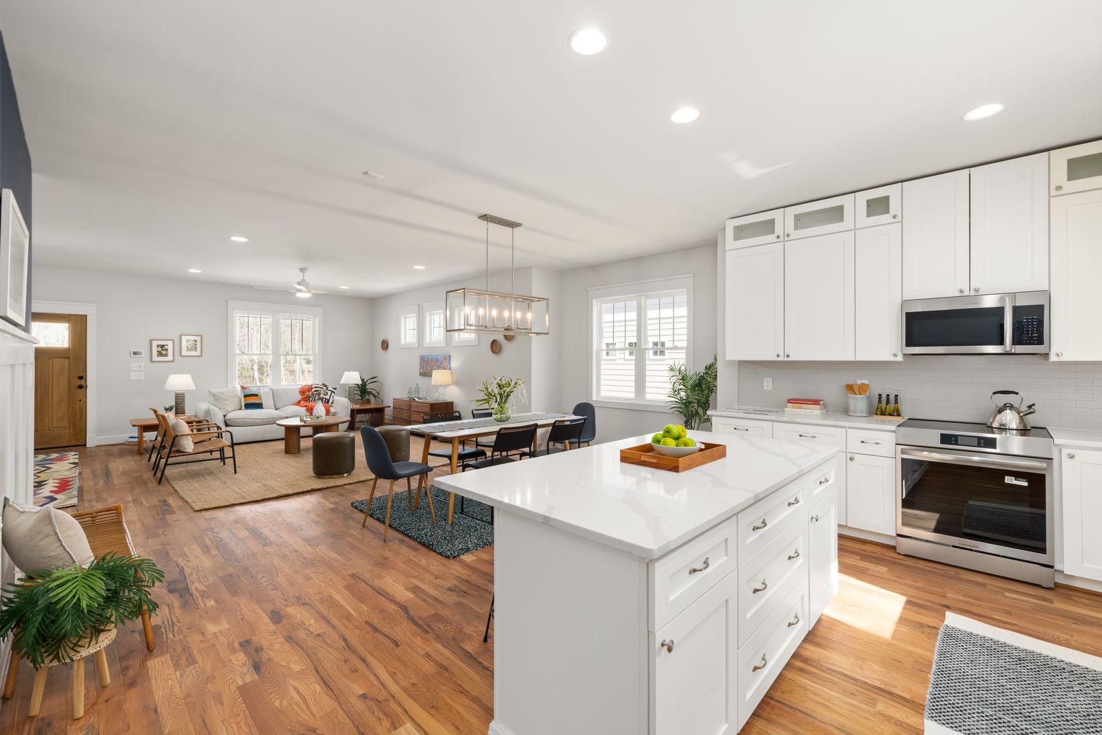 Open-plan kitchen