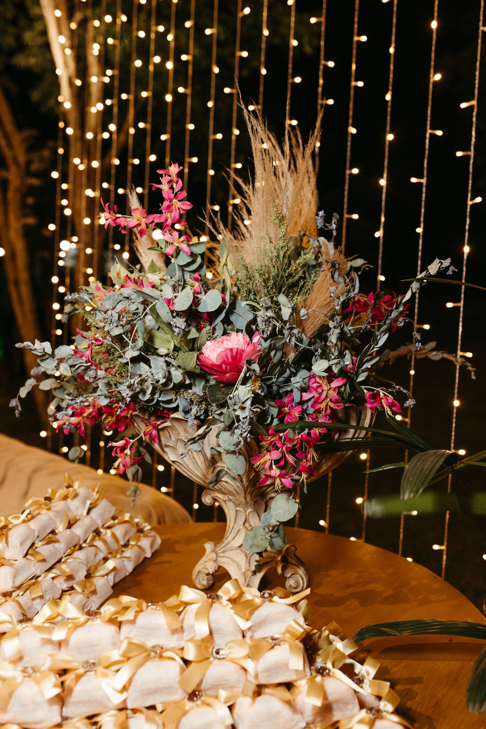 Flowers and lights