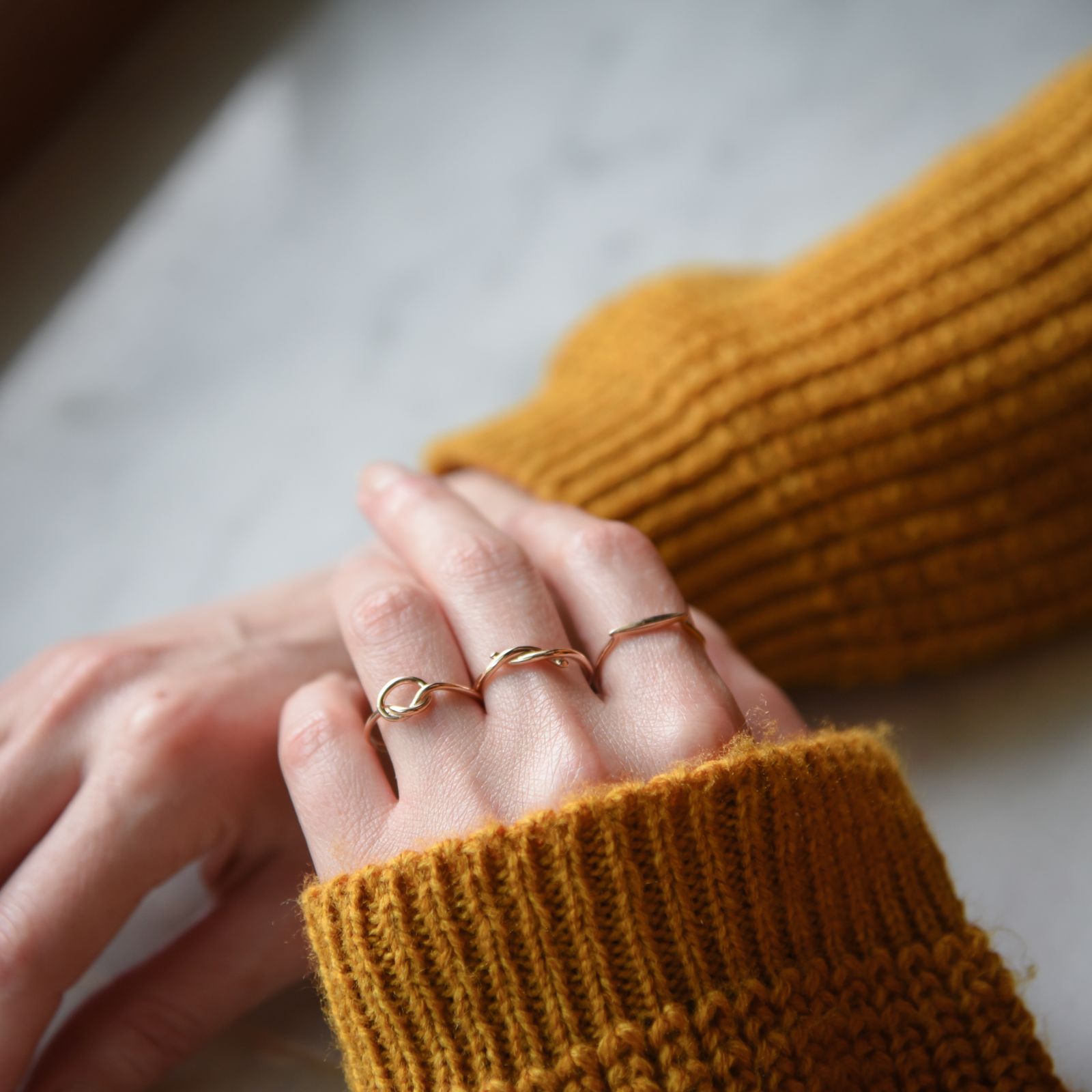 Everyday gold rings