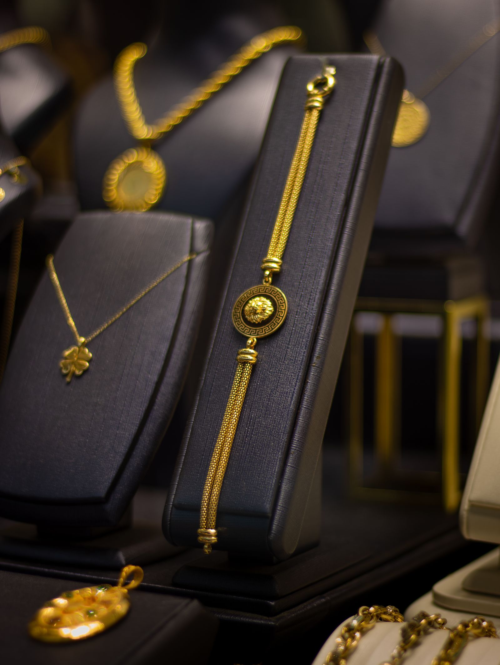 Gold chains & bracelets