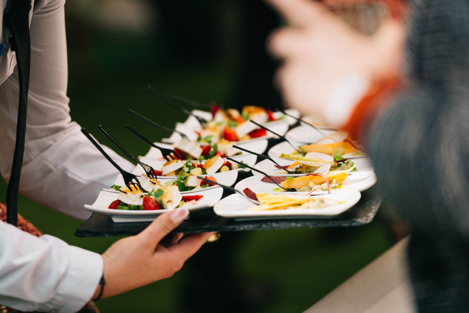 Canapés for a drinks reception
