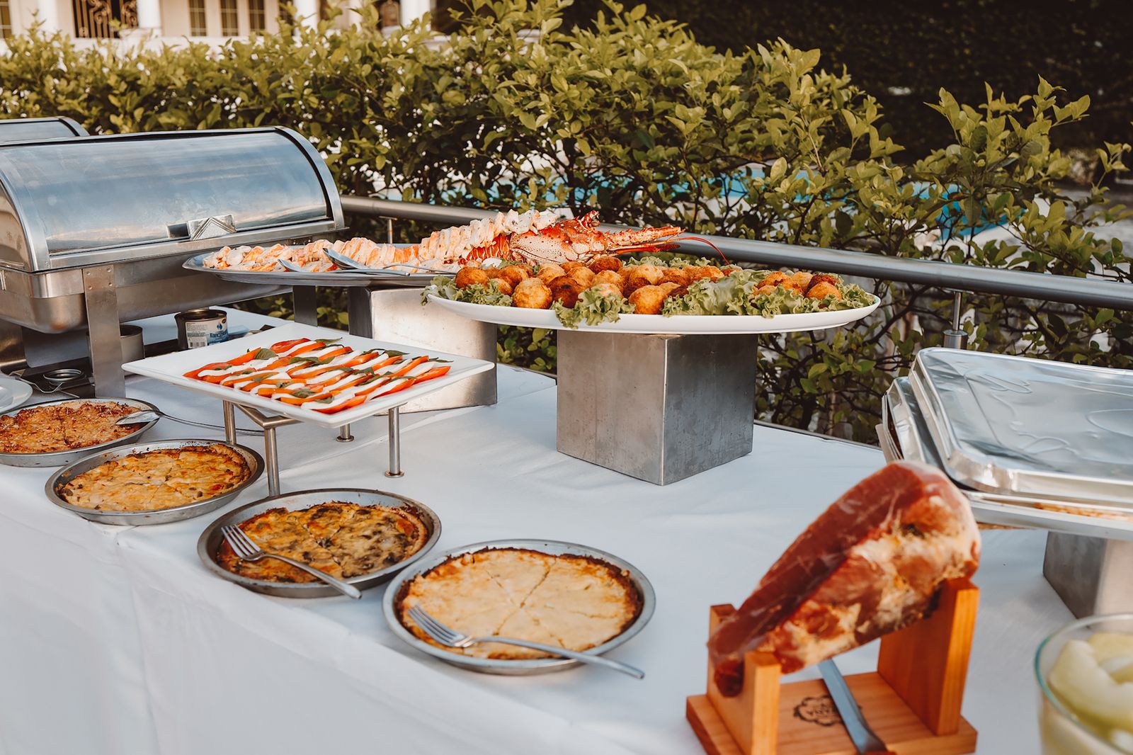 Garden party buffet