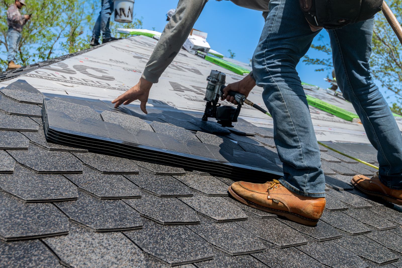 Shingle repair after a storm