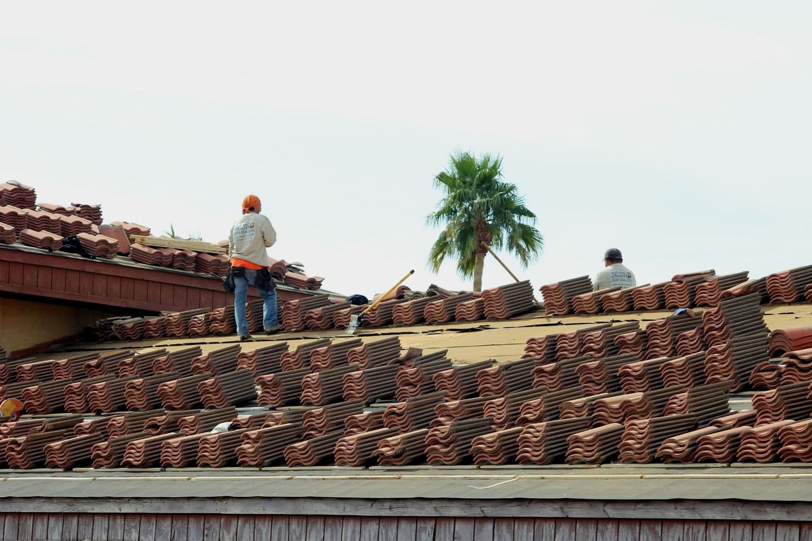 Clay tile roof
