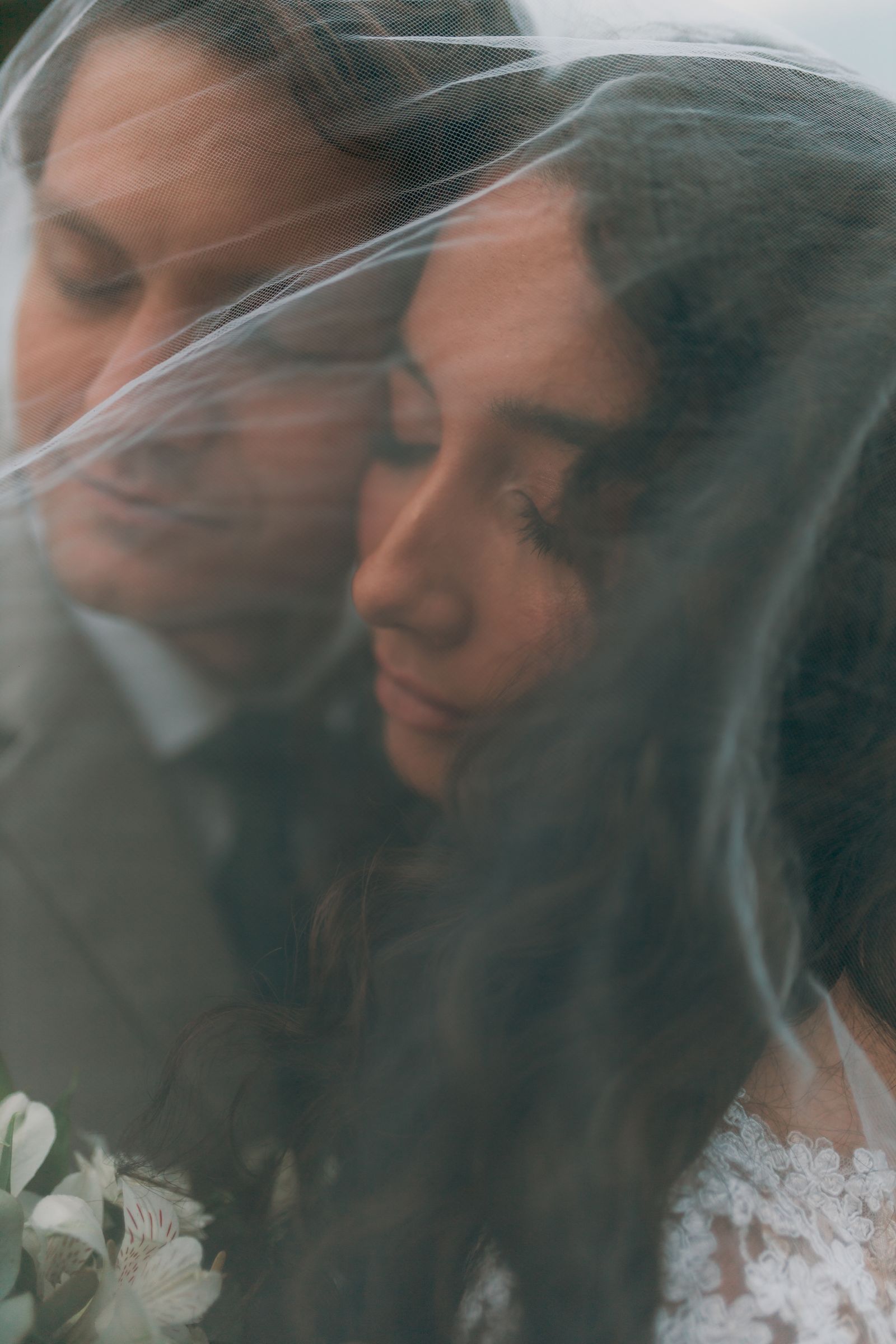 Sample portfolio photo of a wedding couple