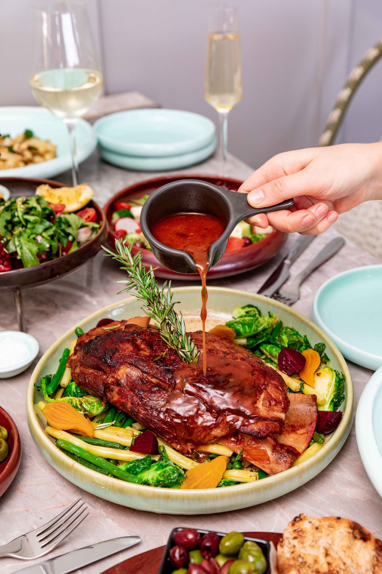 Slow-roast lamb