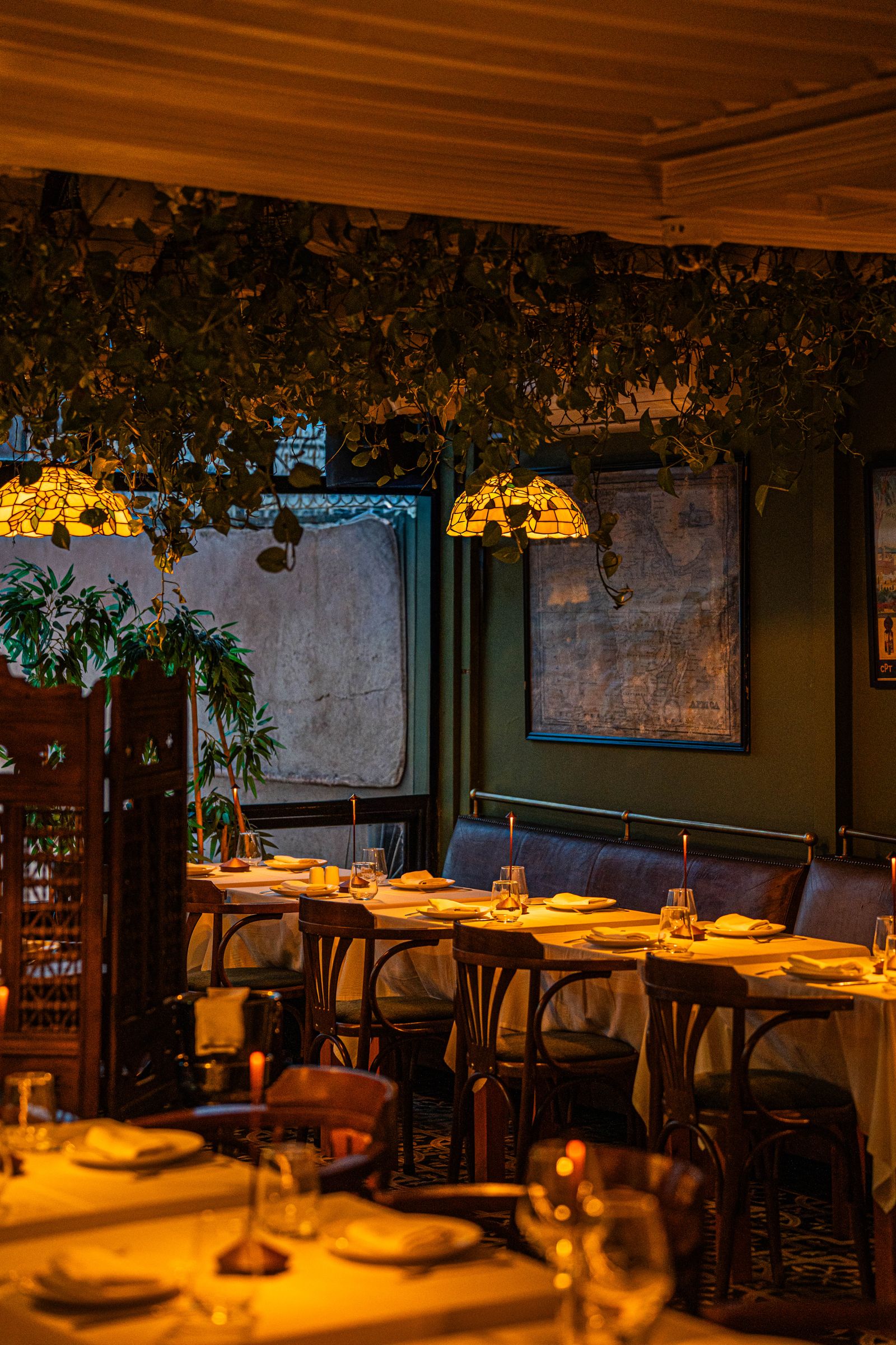 The dining room