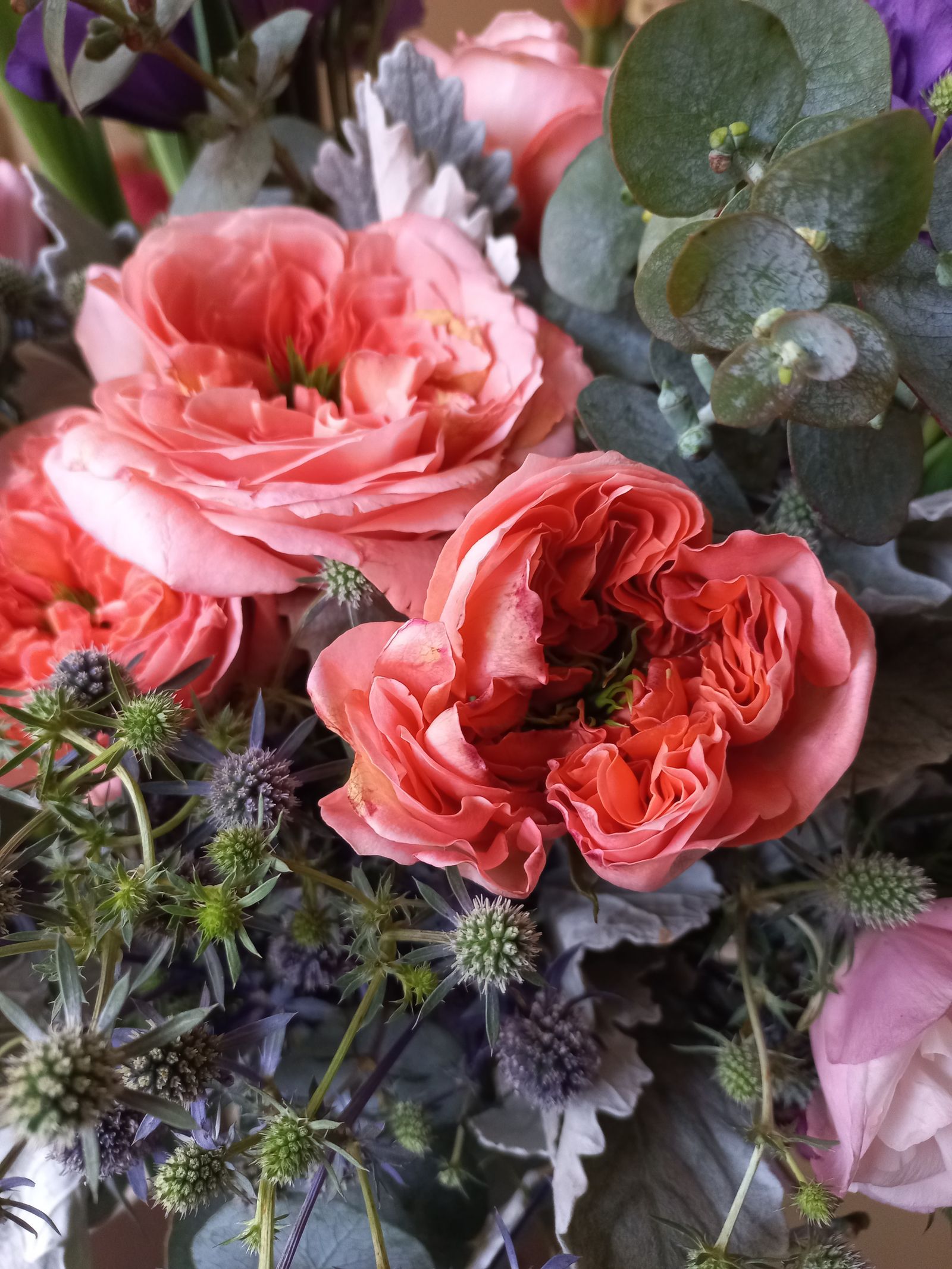 Garden rose bouquet
